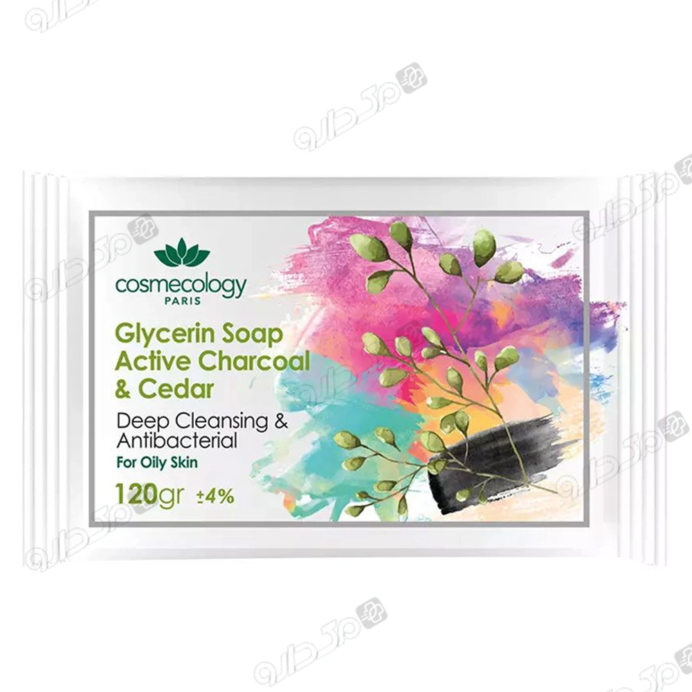 صابون گلیسیرینه سدر و ذغال فعال مناسب پوست چرب کاسمکولوژی